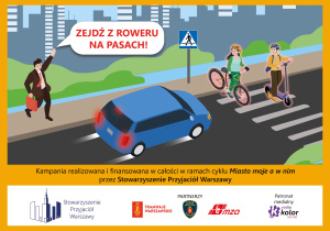 zejdź z roweru na pasach